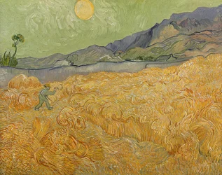 Champ de blé avec faucheur, 1889